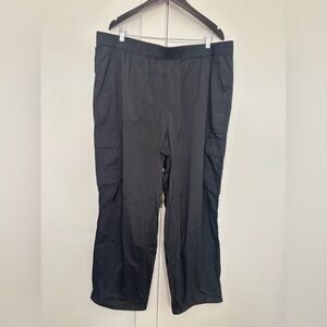 THE NORTH FACE NWT BLACK SPRING BACK WINDBREAKER WOMENS CARGO PANTS SZ 3XL